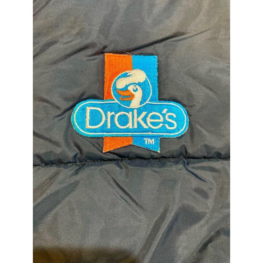 Drake’s Cakes Hilton Active Apparel Puffer Vest XL Snap Down Made In USA Vintage - Picture 4 of 6